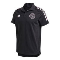 adidas Soccer/Football Sports Training Fan Edition Inter Milan Short Sleeve Polo Shirt Black FI1720