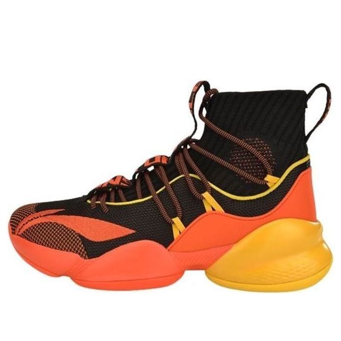 Li-Ning V PLAYOFF High-Top Black/Orange ABAP023-6