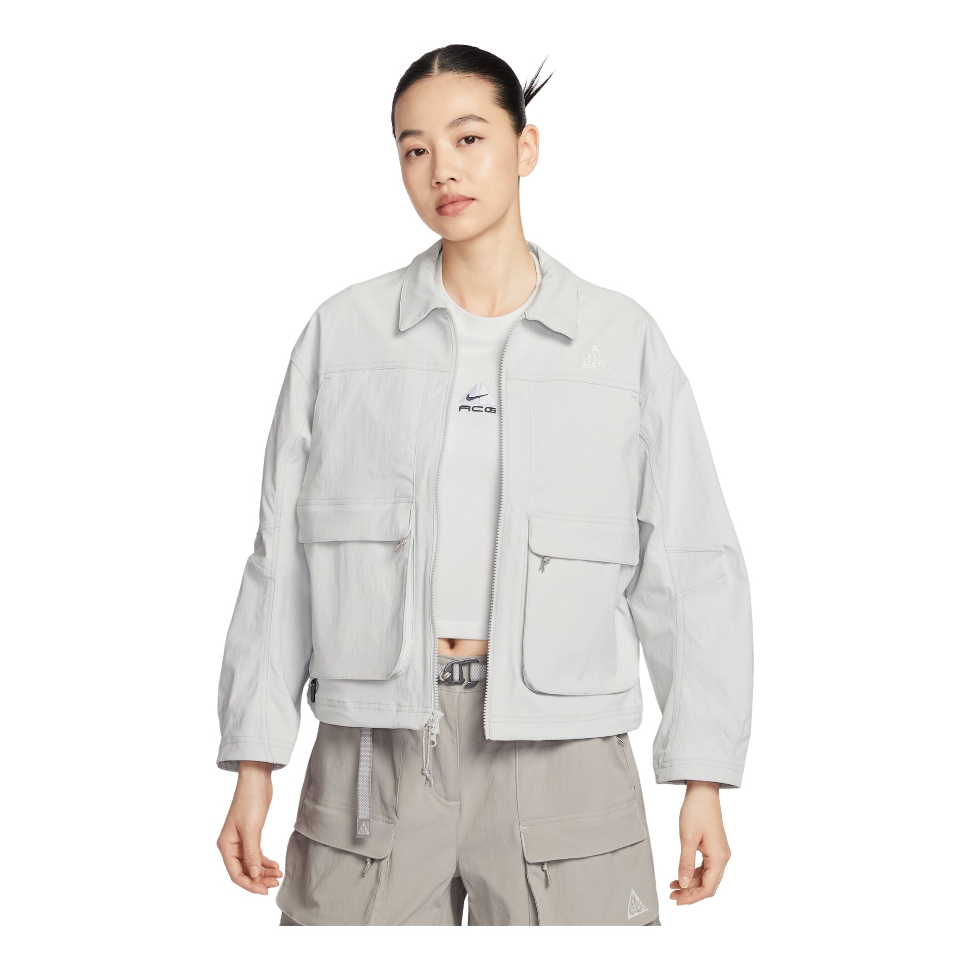 (WMNS) Nike ACG Smith Summit UV Protection Jacket 'Photon Gray Fog Gray' HV0584-025
