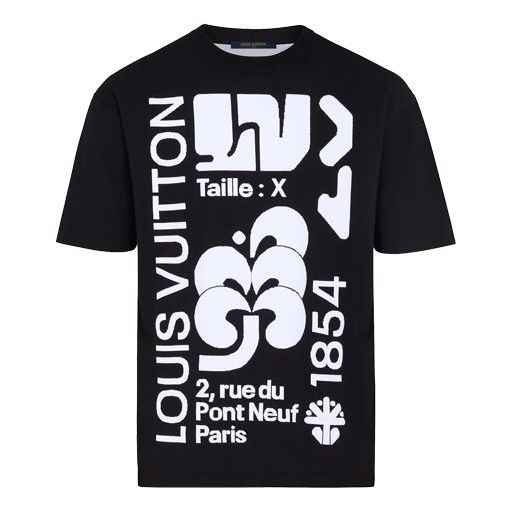 LOUIS VUITTON LV Graphic Embossed For Men Black 1A7QUM