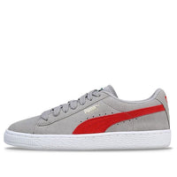(WMNS) PUMA Suede Classic Jr 'Gray Red' 355110-42