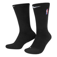 Nike Elite Crew Socks Nba Casual Sports Mid Tops Couple Style One Pair Black DA4960-010