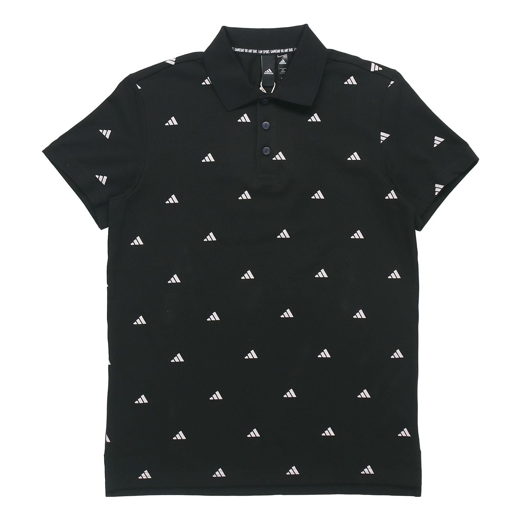 adidas Sports Short-sleeve POLO Shirt Men BlackWhite FT2802