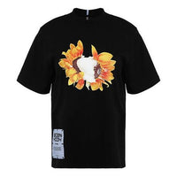 McQ Alexander McQueen SS21 Large Printing Round Neck Short Sleeve Black 624665-RQJ79-1000