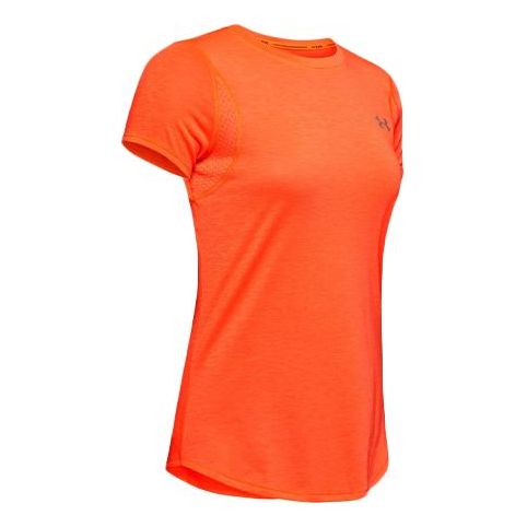 (WMNS) Under Armour UA Streaker Sports Breathable Short Sleeve Orange 1341520-836
