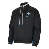 Nike Embroidered Logo Stand Collar Los Angeles Lakers Jacket Black CN1650-010