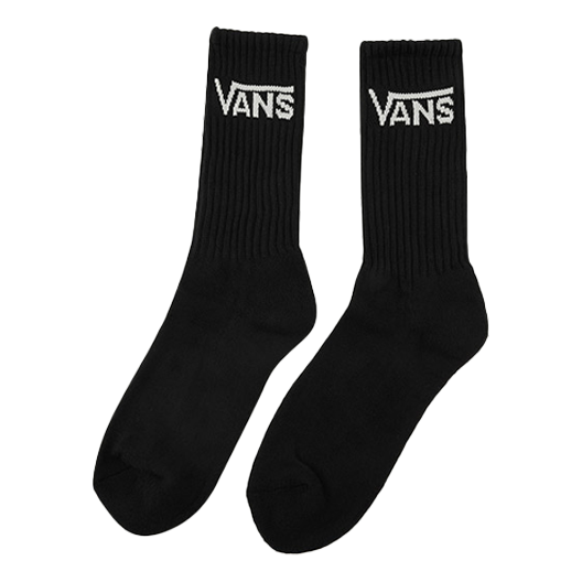 Vans Classic Crew Socks 3 Pairs 'Black White' VN000XRZBLK