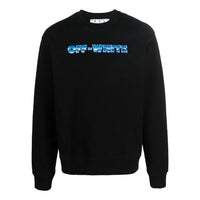 Men's Off-White SS22 Arrow Pattern Logo Round Neck Black OMBA057S22FLE00410391039