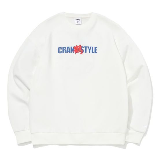 Li-Ning x Disney Crossover Round Neck Pullover Couple Style White AWDQB76-1