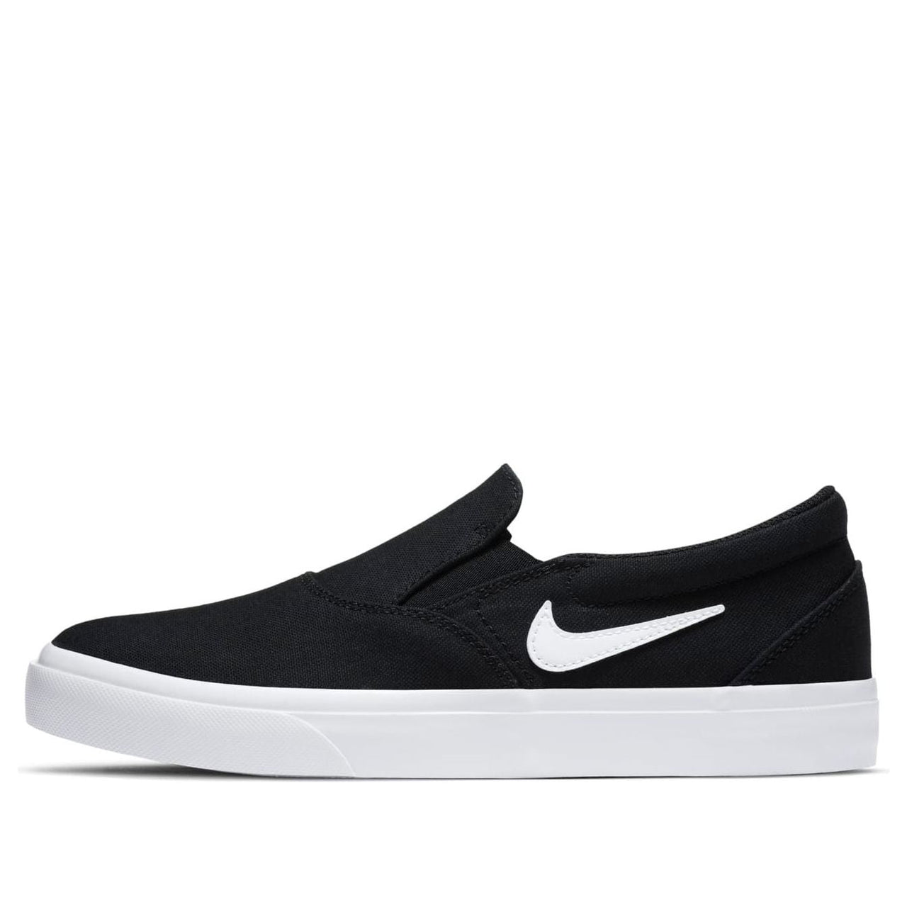 (WMNS) Nike SB Charge Canvas Slip 'Black White' DA2607-001
