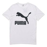PUMA Classics Logo Round Neck Short Sleeve White 579405-02