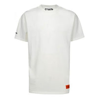 HERON PRESTON Collar  Printing Short Sleeve Unisex White HMAA012S209130110110