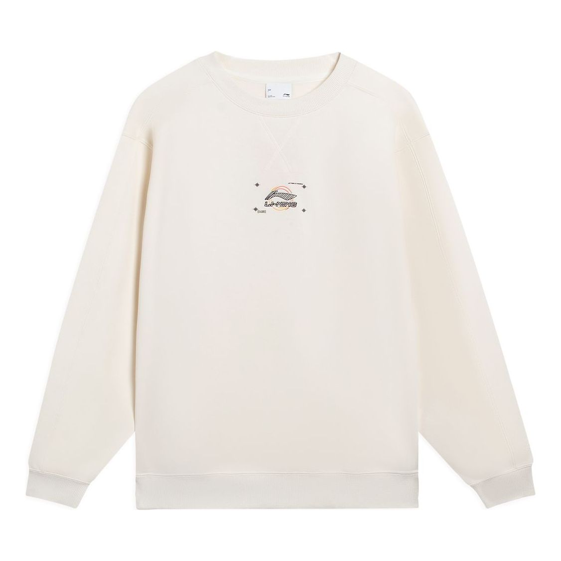 (WMNS) Li-Ning Logo Print Pullover 'White' AWDT063-3