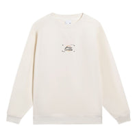 (WMNS) Li-Ning Logo Print Pullover 'White' AWDT063-3