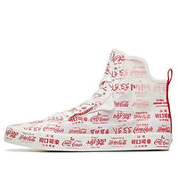 ANTA x Coca Cola Canvas High 'White Red' 112028656-8