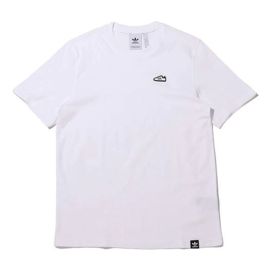 adidas originals SST EMB Tee Embroidered Small Label Short Sleeve White FM3788