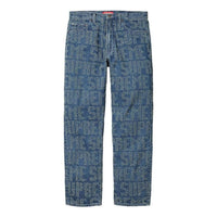 Supreme FW23 Week4 Needle Punch Regular Jean Pants 'Blue' SUP-FW23-079