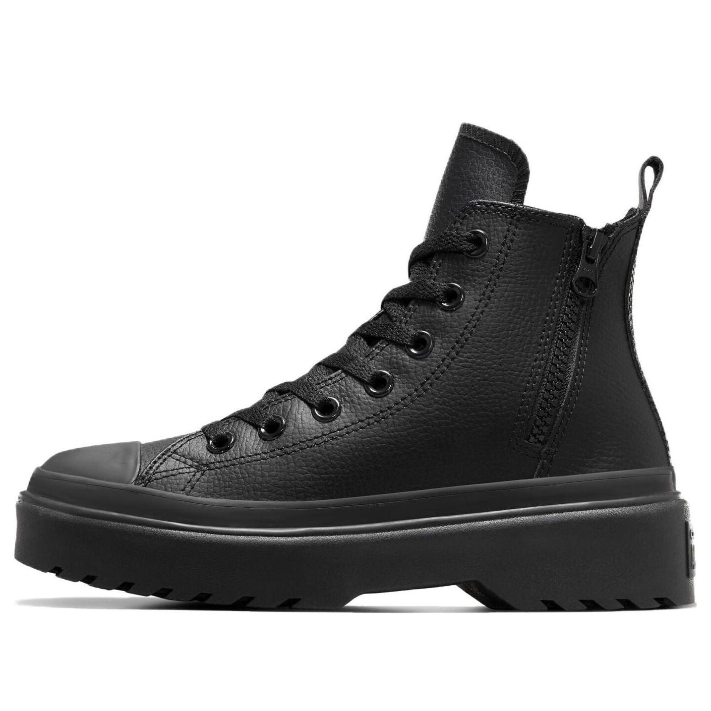 (GS) Converse Chuck Taylor All Star Lugged Lift Platform Leather 'Black' A04819C