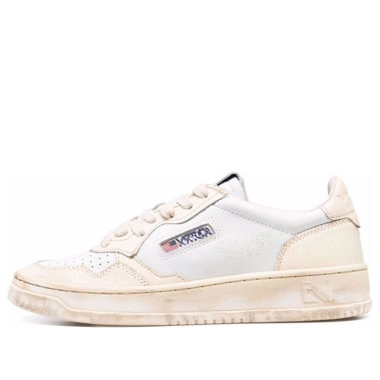 (WMNS) Autry Medalist Super Vintage Leather Low Sneakers 'White' AVLW-SV05