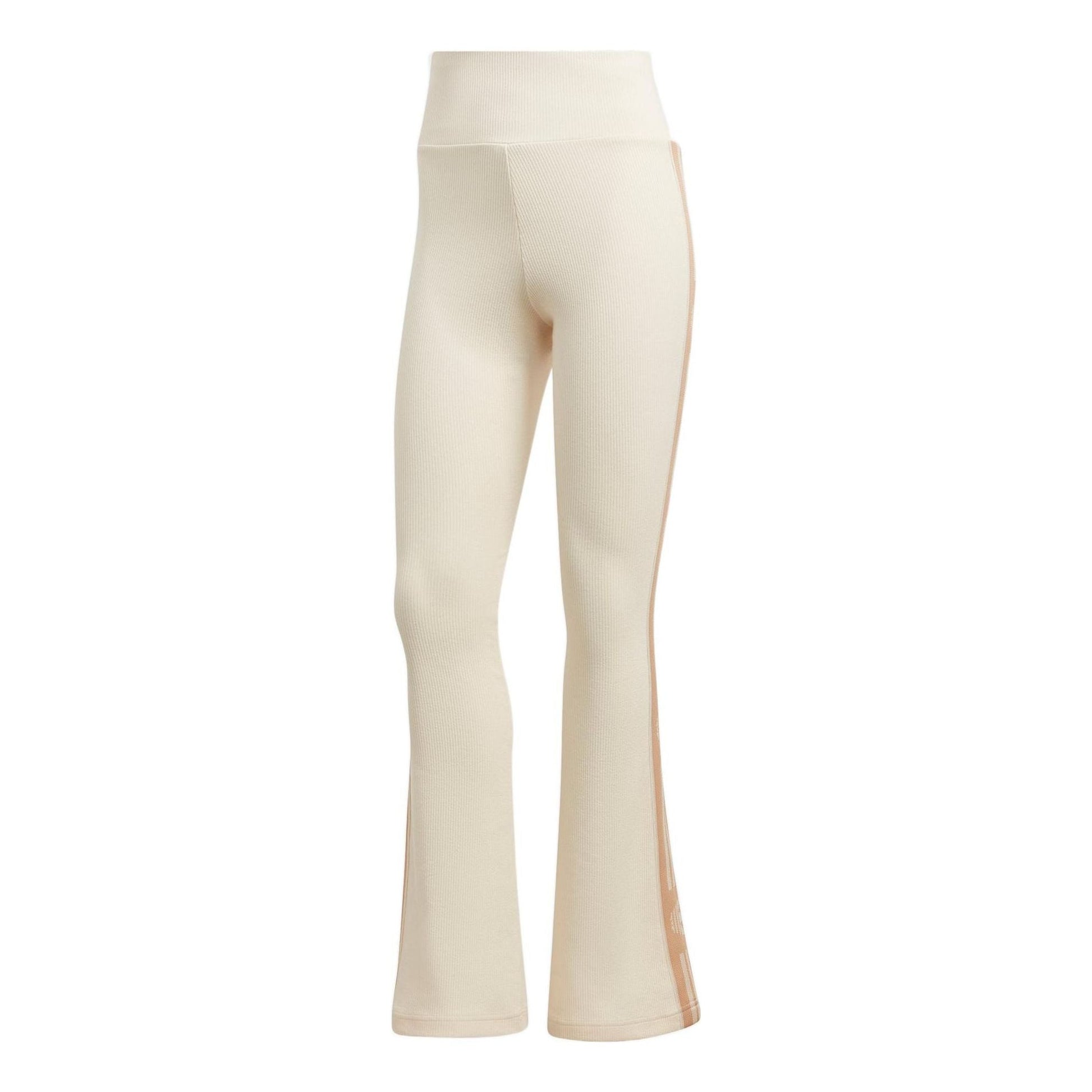 (WMNS) adidas Ski Chic Flared Rib Leggings Asia Sizing 'White' IA3910