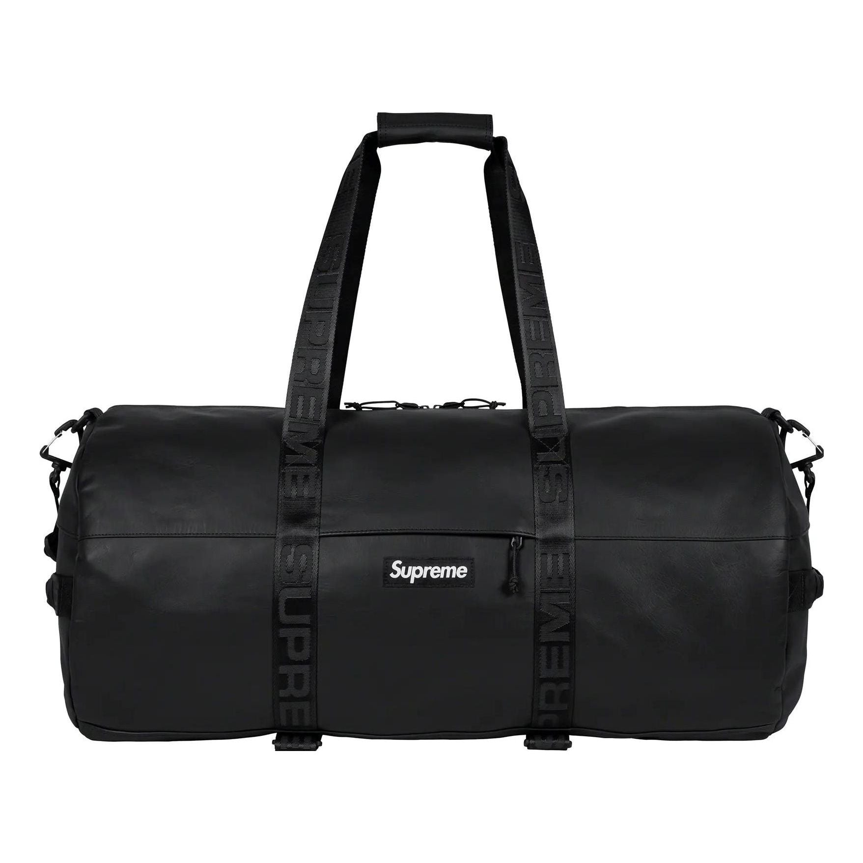 Supreme FW23 Leather Large Duffle Bag 'Black' SUP-FW23-0826