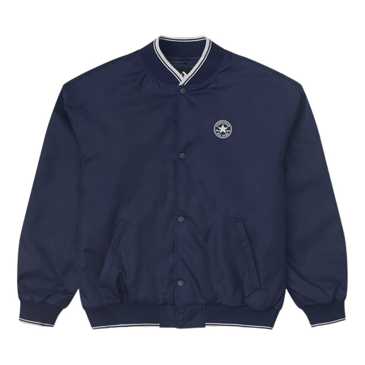 Converse Logo Baseball Jacket Asia Sizing 'Navy' 10025987-A02