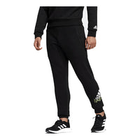 adidas outlets Casual Sports Gym Bundle Feet Pants Black HM9385