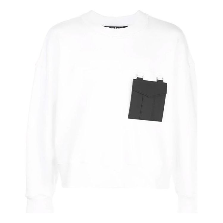 Men's PALM ANGELS Chest Pocket Pullover White PMBA041S206310450248