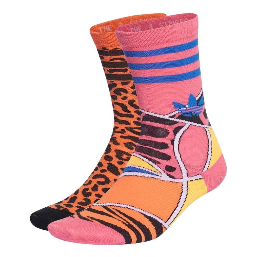 adidas Originals Collab Crew Socks 2 Pairs 'Multi color' HC9541