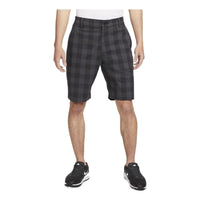 Nike Dri-FIT Plaid Breathable Golf Casual Sports Shorts Black DH1295-010