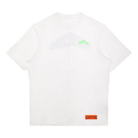 Men's HERON PRESTON Alphabet Short Sleeve White HMAA010S209140260140