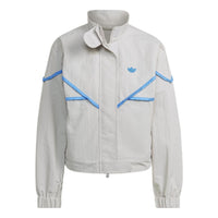 (WMNS) adidas Blue Version Track Top Asia Sizing 'White Blue' HK7246