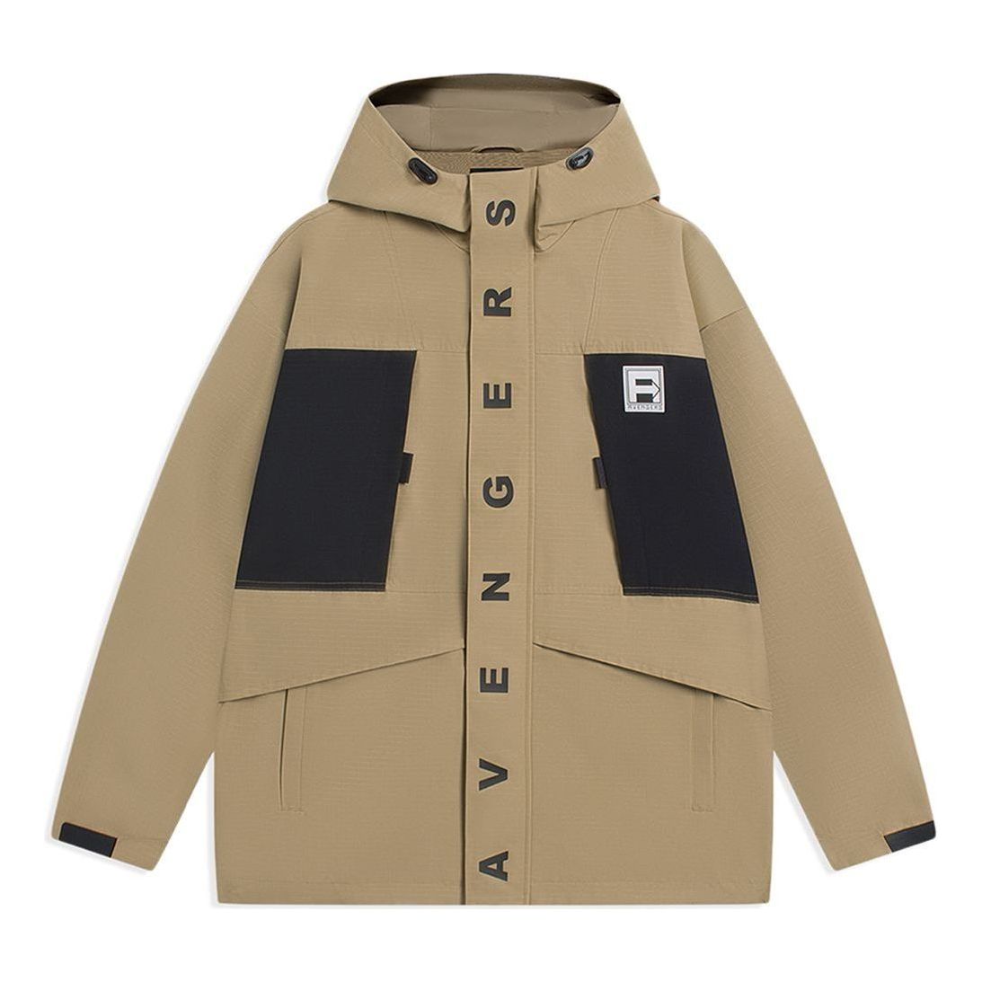 Li-Ning x MARVEL Graphic Windbreaker 'Khaki Black' AFDSC93-3