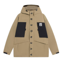 Li-Ning x MARVEL Graphic Windbreaker 'Khaki Black' AFDSC93-3