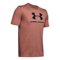 Men's Under Armour Sportstyle Training Sports Short Sleeve Brown 1329590-226