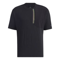 adidas Insp Ms Ss Tee Casual Breathable Sports Round Neck Short Sleeve Black GN7617
