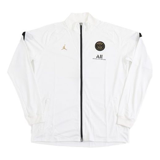Air Jordan Paris Saint-Germain 21/22 Training Jacket 'White' CK9625-100