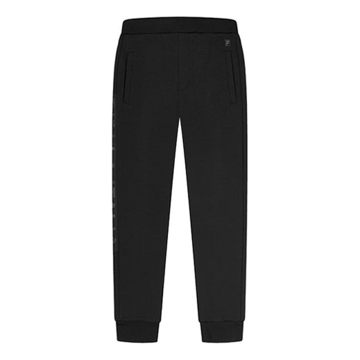 FILA Casual Side Splicing Casual Sports Knit Long Pants Black F11M948606F-BK