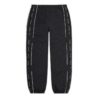 Supreme Cross Paneled Track Pants 'Black White' SUP-SS21-588