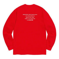 Supreme FW19 Week 16 HQ Waffle Thermal Cotton Long Sleeves Unisex Red SUP-FW19-979