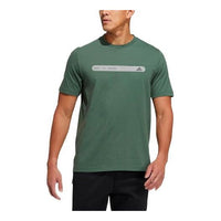 adidas The Tee Ref Bar Logo Printing Round Neck Short Sleeve Green GP1002
