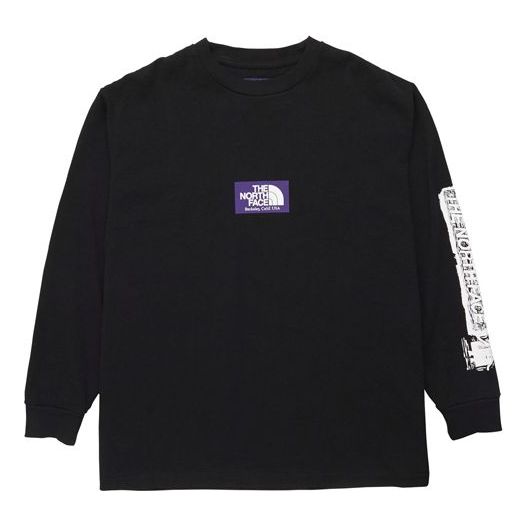 THE NORTH FACE PURPLE LABEL Logo Long-Sleeved TNF Unisex Black/Purple NT3955N-K