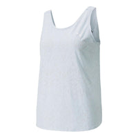 (WMNS) PUMA Studio Burn Out Twist Training Tank Top 'Grey' 521588-21