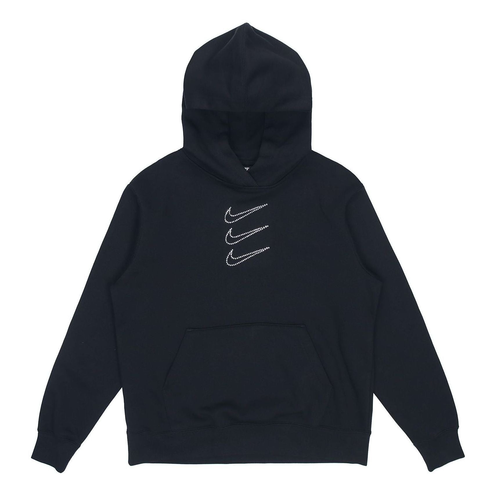 (WMNS) Nike Rhinestone Fleece Hoodie 'Black' DH1412-010