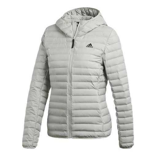 (WMNS) adidas Varilite Soft Hooded Jacket 'Silver Grey' CY8734