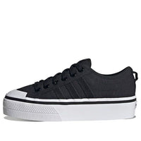 (WMNS) adidas Nizza Platform 'Black White' HQ6238