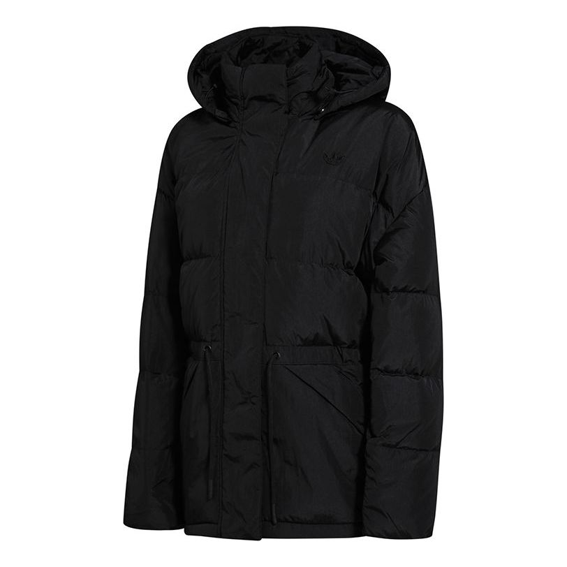 (WMNS) adidas originals Os Down Jacket Casual Sports hooded down Jacket Black GD2501