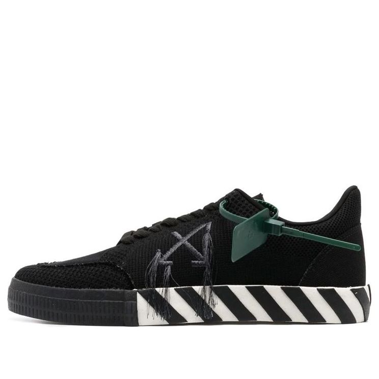 Off-White Low Vulcanized Sneakers 'Black White' OMIA085F22KNI0011010
