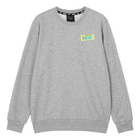 Skechers Logo Printed Crew Sweatshirt 'Grey White Black Blue' L422U242