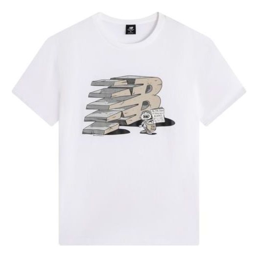 New Balance 3D Logo T-Shirt Asia Sizing 'White' AMT21568-WT